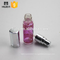 10ml glass perfume bottle with pink screen printing